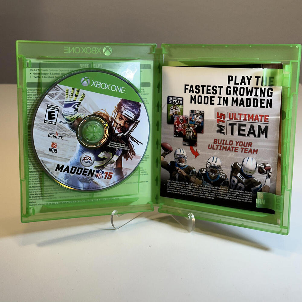 Madden NFL 15 Xbox One Video‎ Game Good Condition Tested - Picture 3 of 3